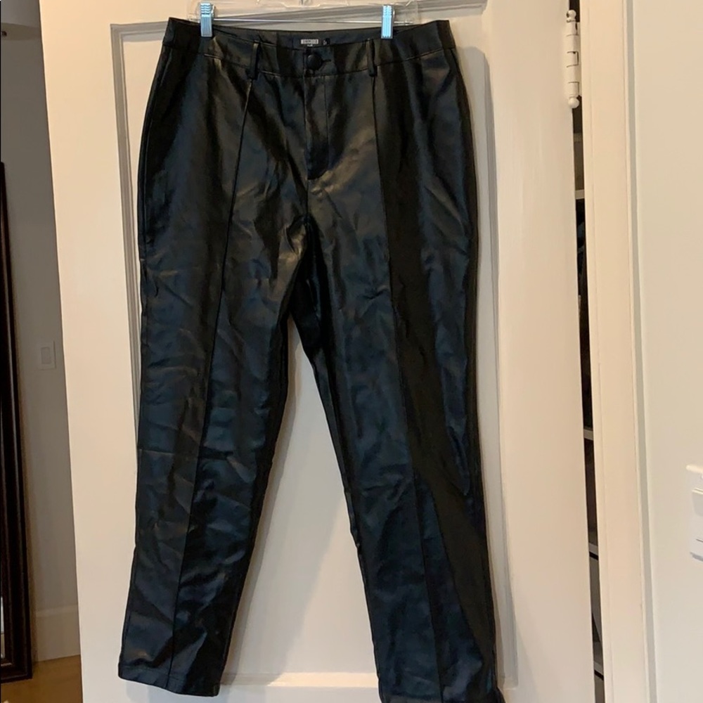 pleather pants from missguided never worn!